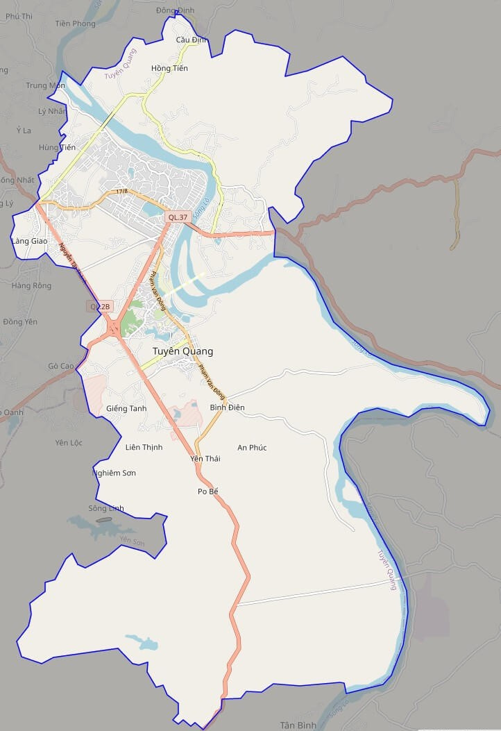 Bản đồ Vuaboss hoatdong thành phố Tuyên Quang