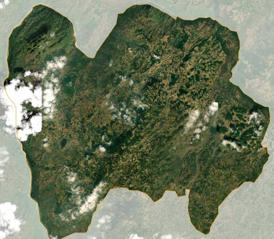 Bản đồ vệ tinh huyện Si Ma Cai