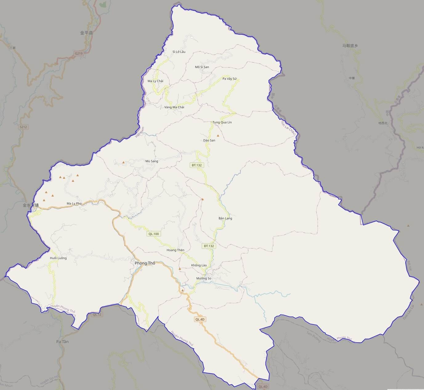 Bản đồ Vuaboss hoatdong huyện Phong Thổ