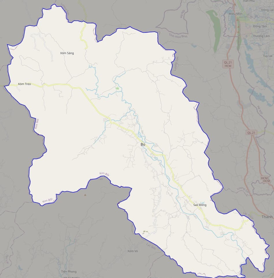 Bản đồ Vuaboss hoatdong huyện kim Bôi