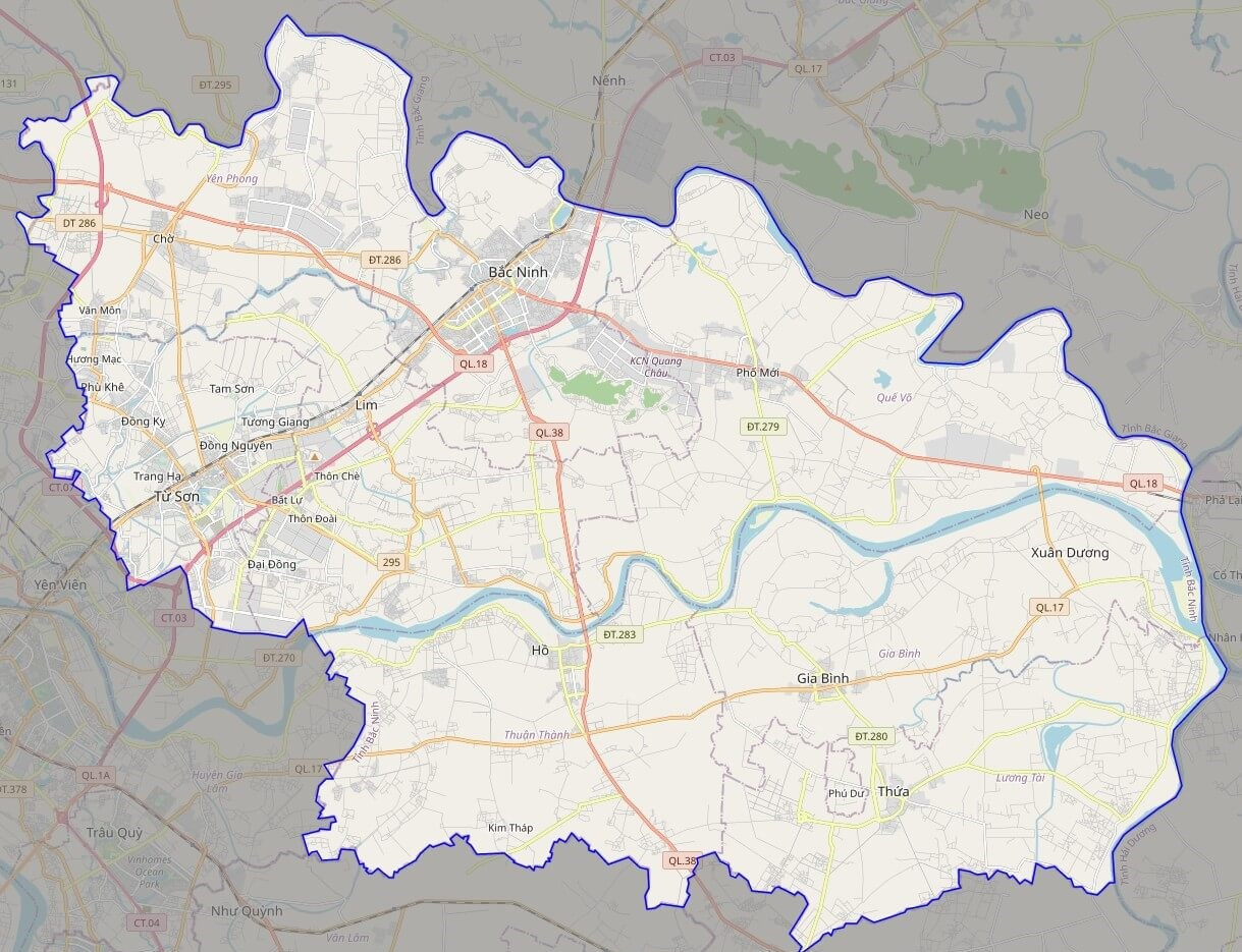 Bản đồ Vuaboss hoatdong tỉnh Bắc Ninh