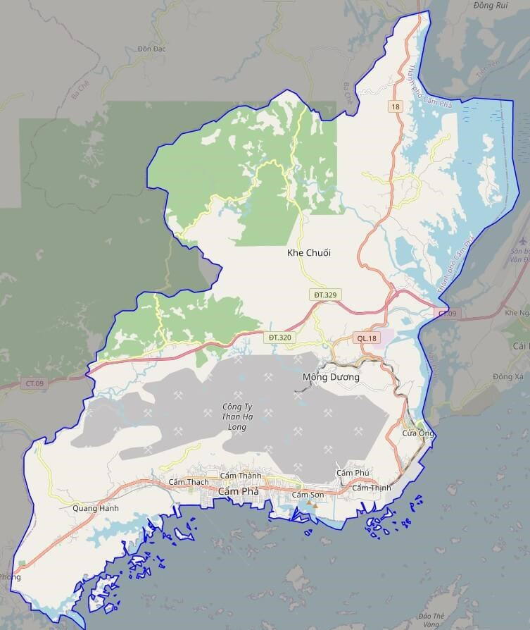 Bản đồ Vuaboss hoatdong thành phố Cẩm Phả