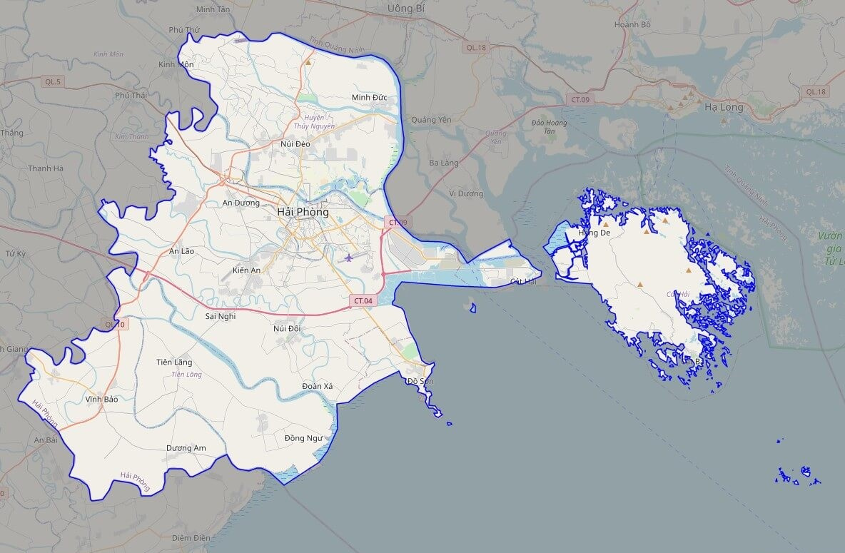 Bản đồ Vuaboss hoatdong thành phố Hải Phòng