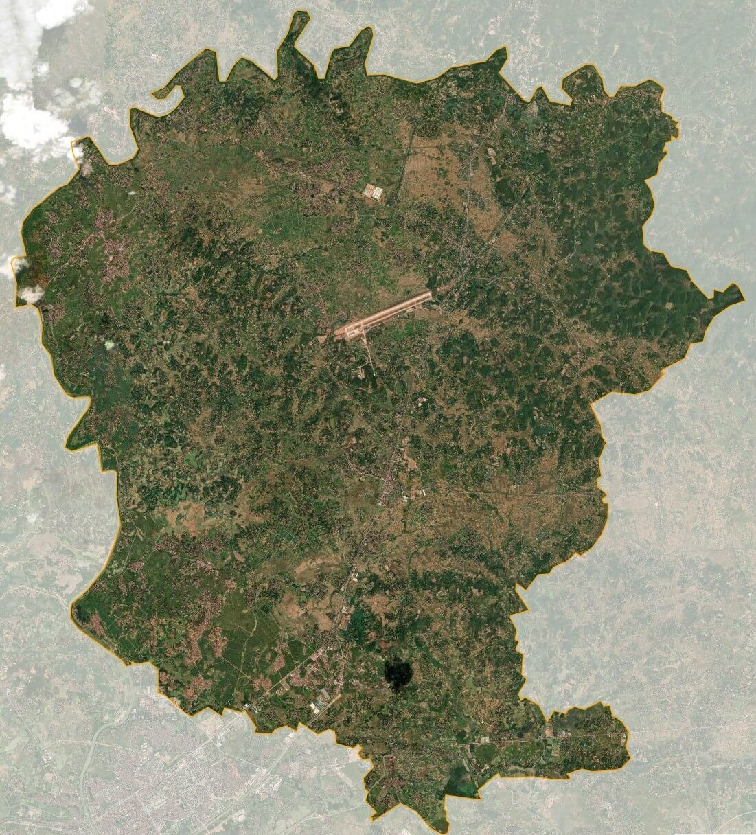 Bản đồ vệ tinh huyện Lạng Giang