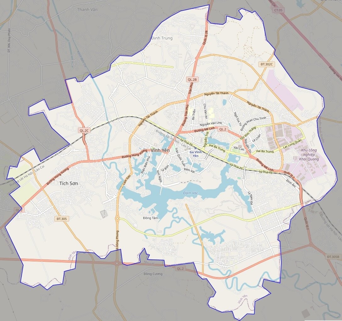 Bản đồ Vuaboss hoatdong thành phố Vĩnh Yên