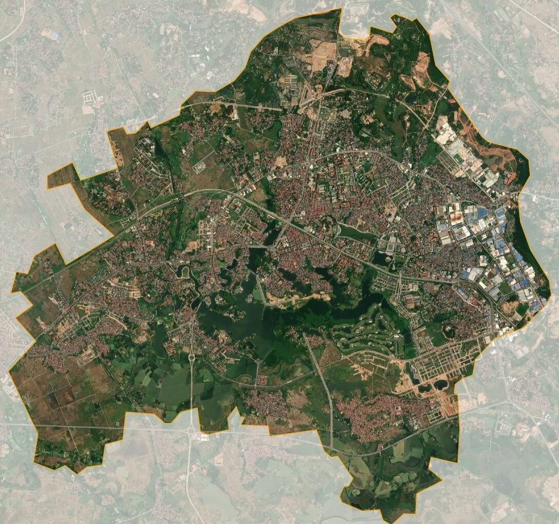 Bản đồ vệ tinh thành phố Vĩnh Yên