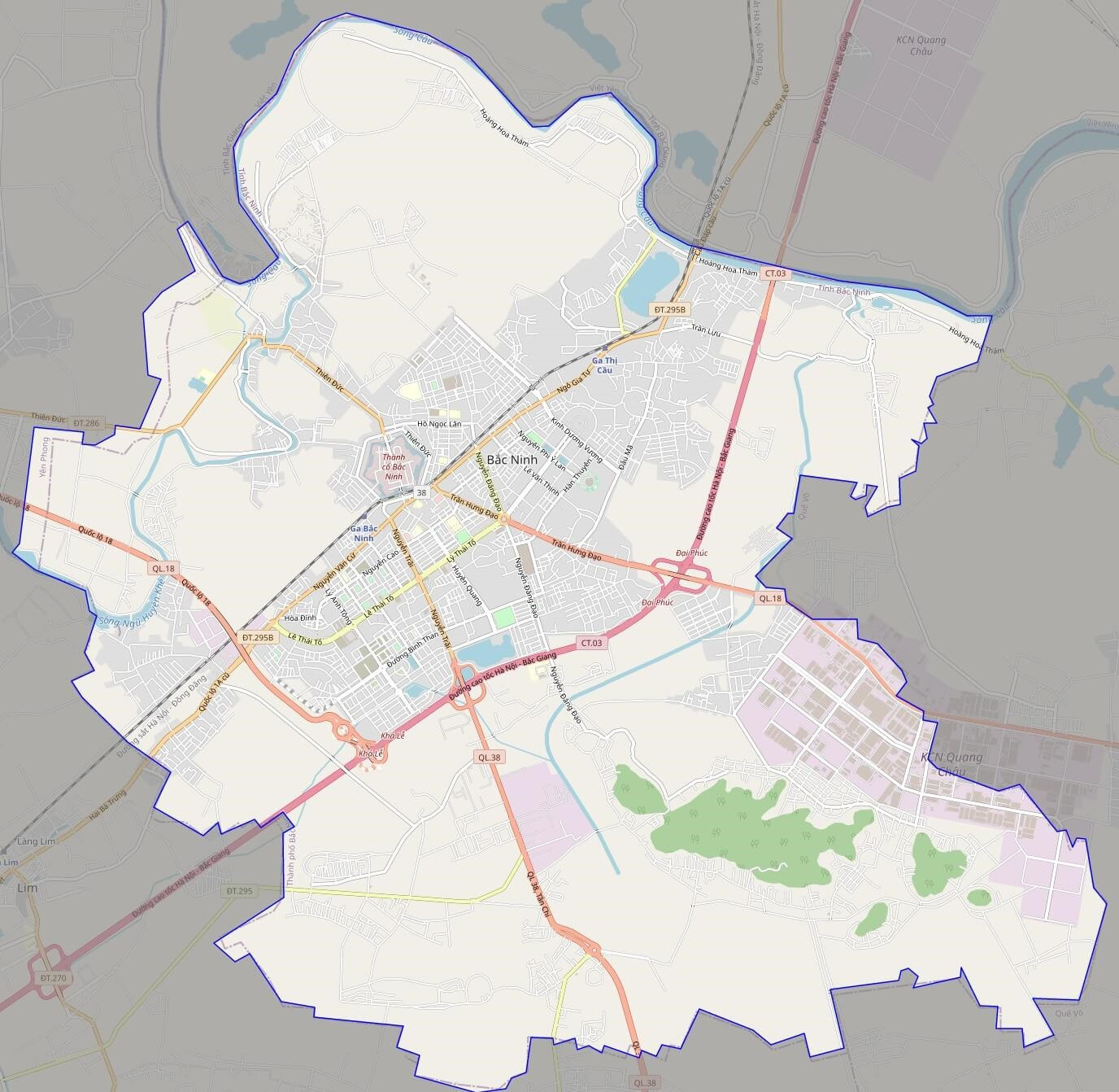 Bản đồ Vuaboss hoatdong thành phố Bắc Ninh