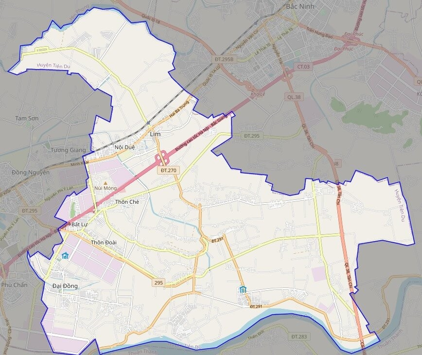 Bản đồ Vuaboss hoatdong huyện Tiên Du