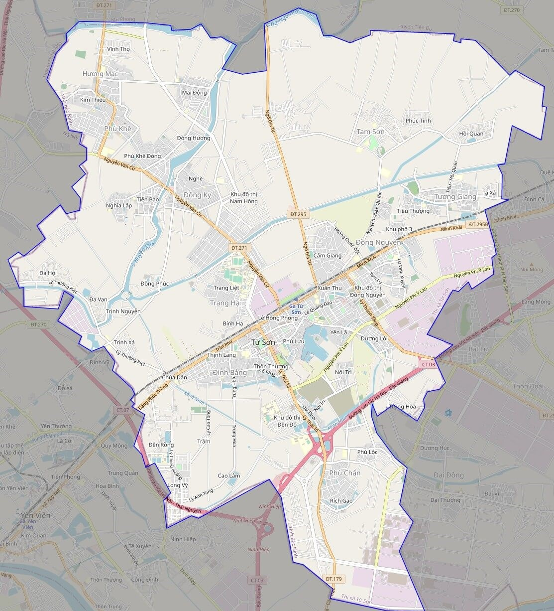Bản đồ Vuaboss hoatdong thành phố Từ Sơn