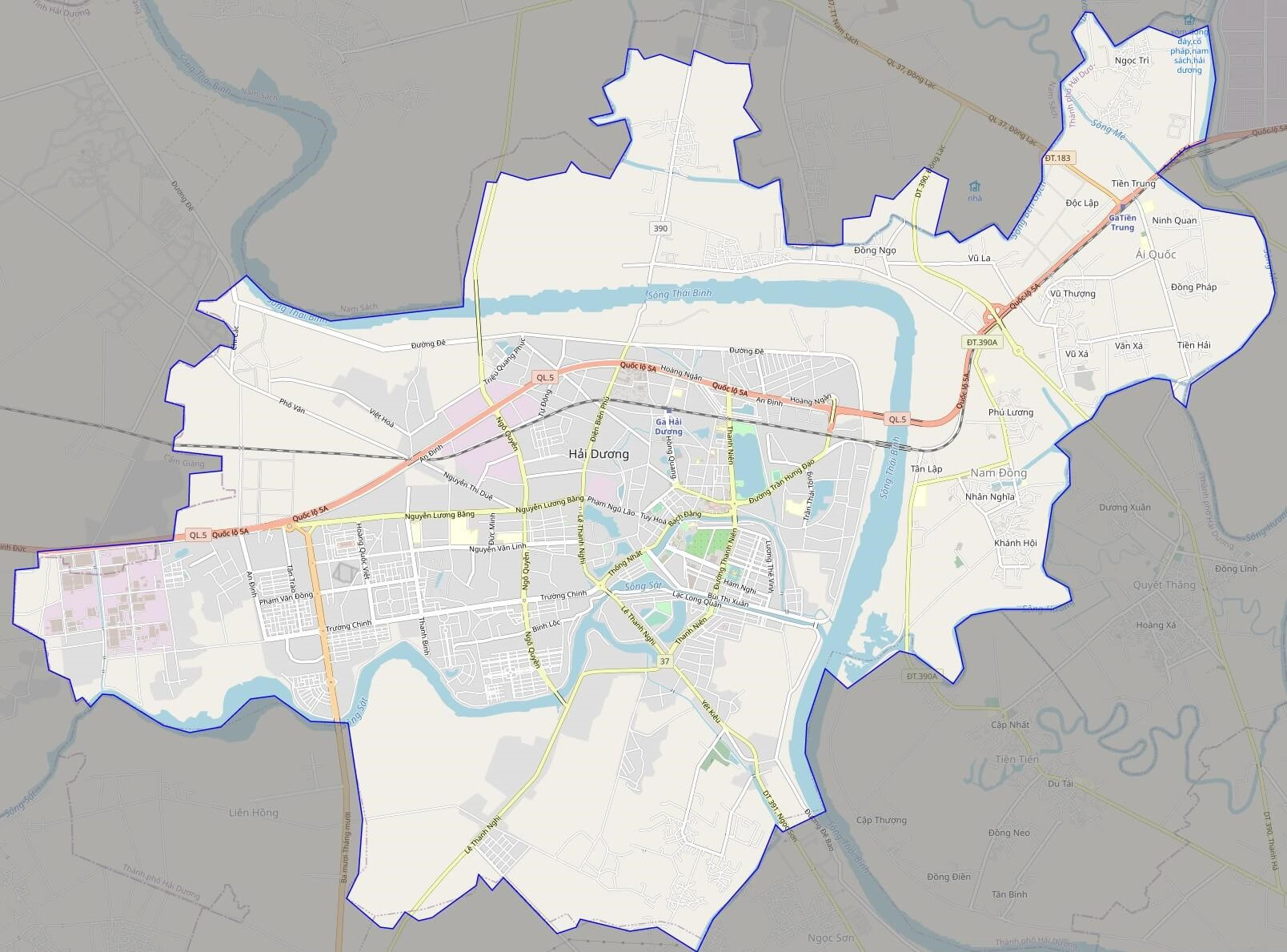 Bản đồ Vuaboss hoatdong thành phố Hải Dương