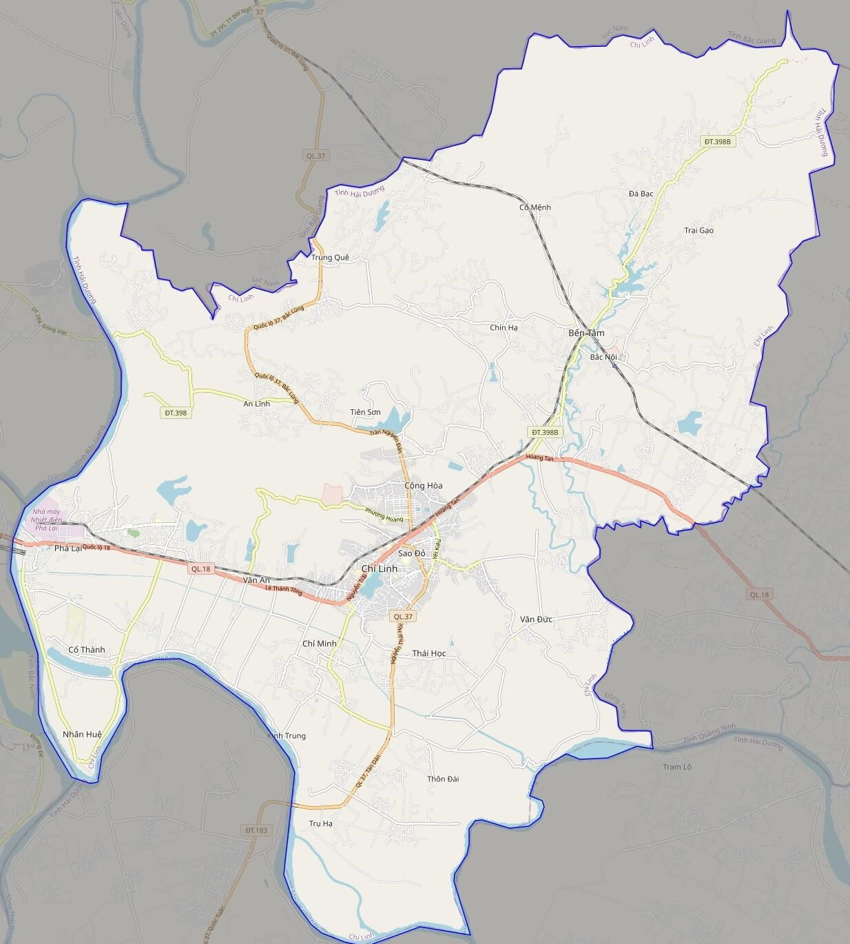 Bản đồ Vuaboss hoatdong thành phố Chí Linh