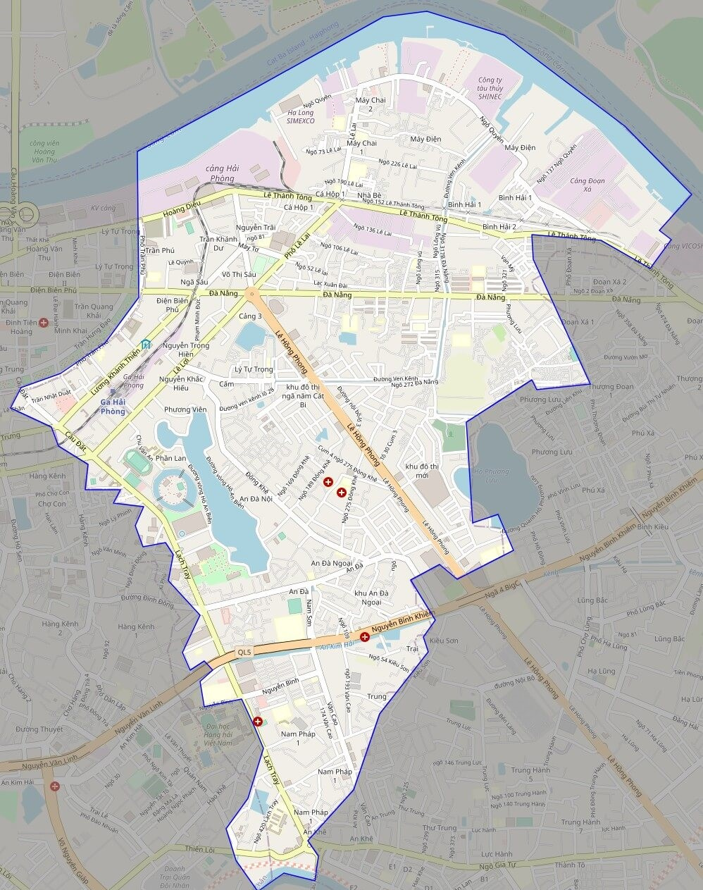 Bản đồ Vuaboss hoatdong quận Ngô Quyền