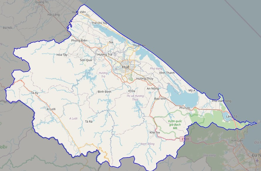 Bản đồ Vuaboss hoatdong tỉnh Thừa Thiên Huế