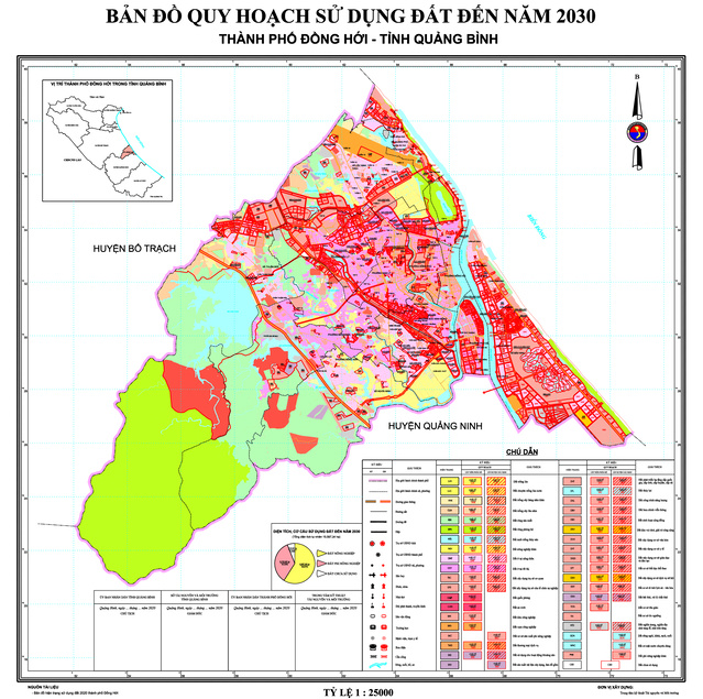 Bản đồ thành phố Thành phố Đồng Hới