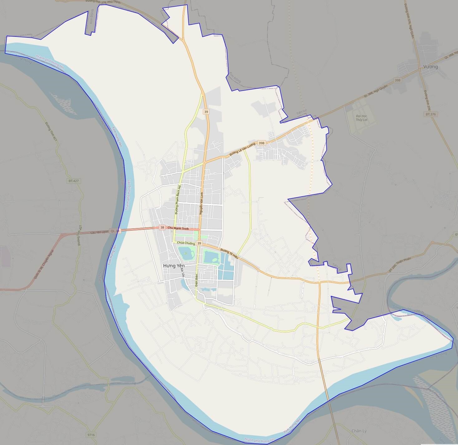 Bản đồ Vuaboss hoatdong thành phố Hưng yên
