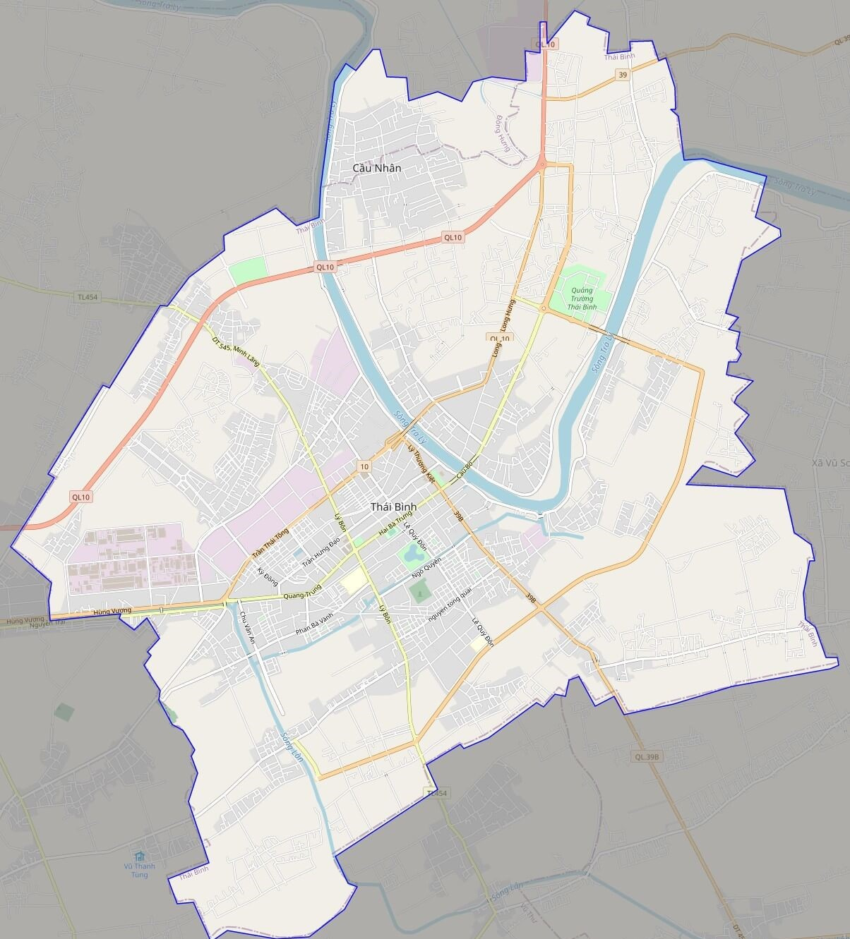 Bản đồ Vuaboss hoatdong thành phố Thái Bình
