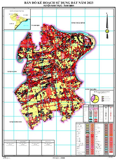 bản đồ quy hoạch huyện Nam Trực