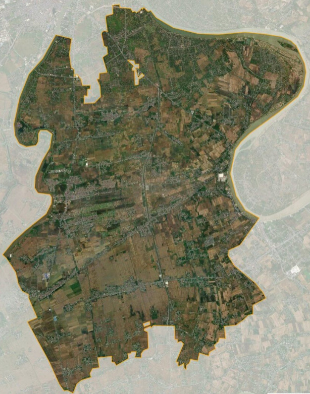 bản đồ vệ tinh huyện Nam Trực