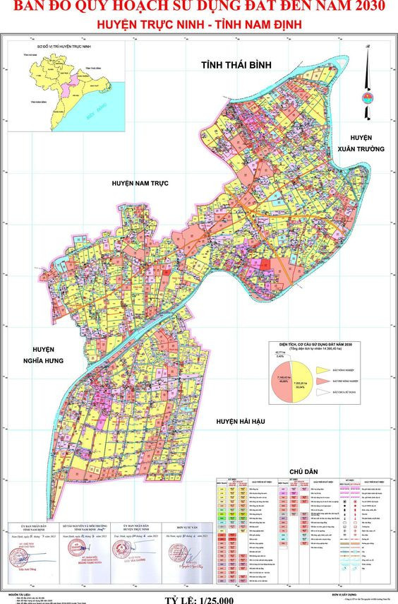 bản đồ quy hoạch huyện Trực Ninh