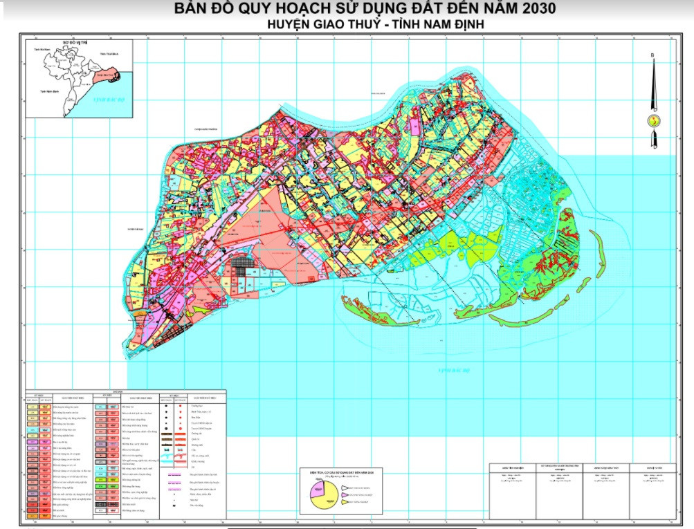 bản đồ quy hoạch huyện Giao Thủy 