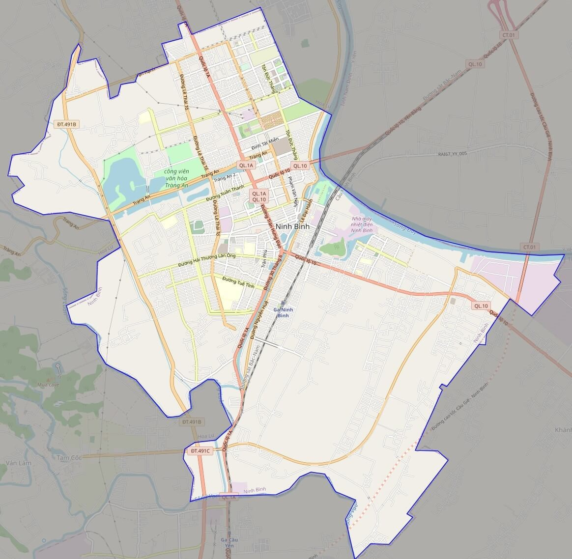 Bản đồ Vuaboss hoatdong thành phố Ninh Bình