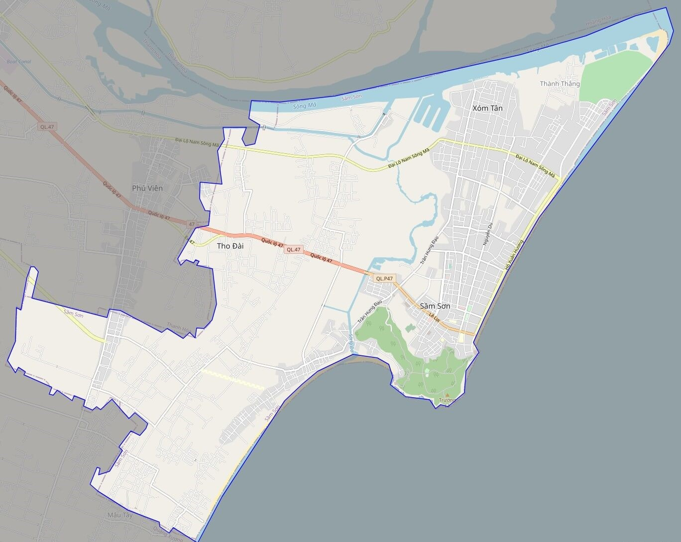 Bản đồ Vuaboss hoatdong thành phố Sầm Sơn