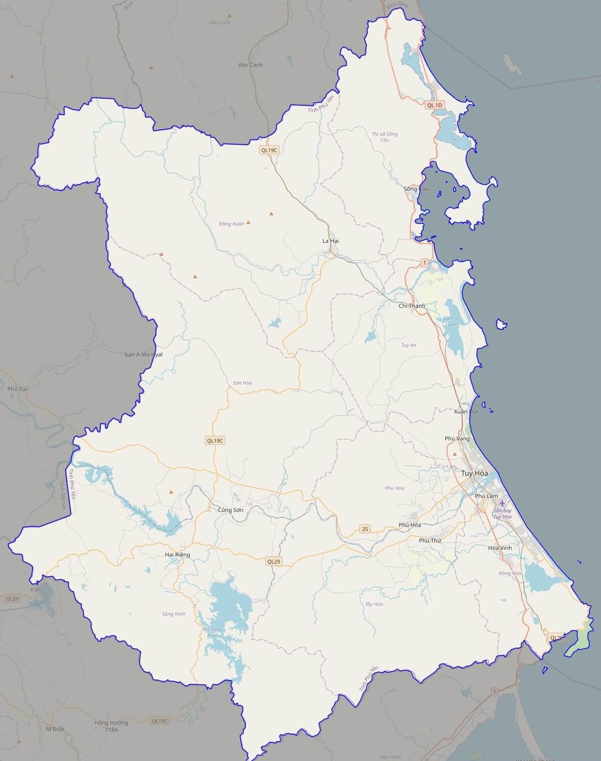 Bản đồ Vuaboss hoatdong tỉnh Phú Yên