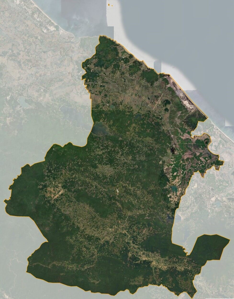 Bản đồ vệ tinh huyện kỳ Anh