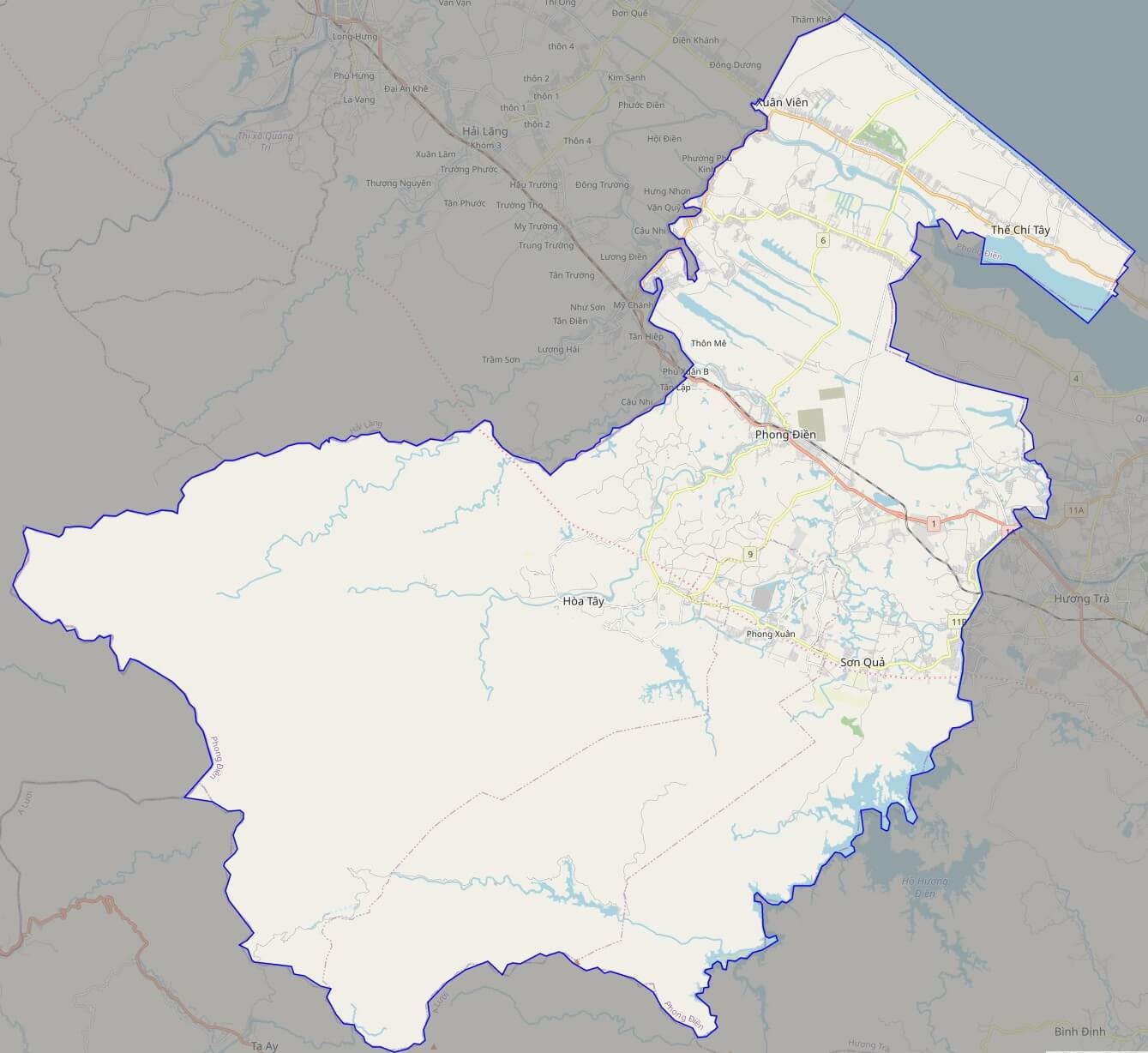 Bản đồ Vuaboss hoatdong huyện Phong Điền