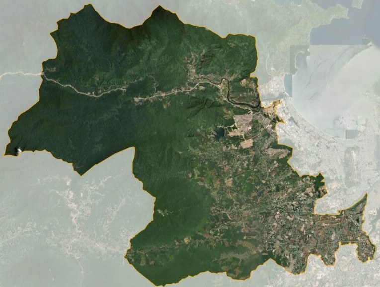 Bản đồ vệ tinh huyện Hòa Vang