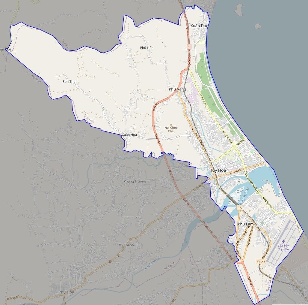 Bản đồ Vuaboss hoatdong thàn phố Tuy Hòa