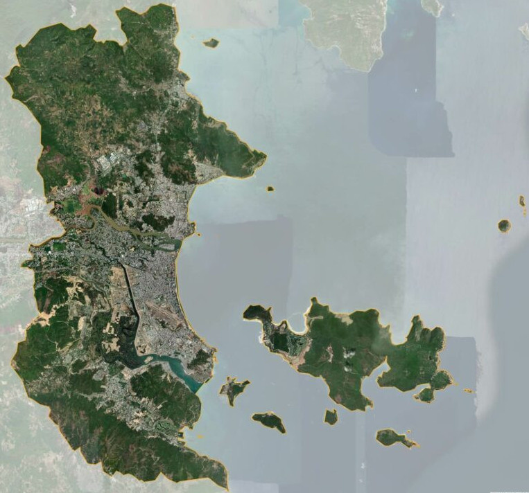 Bản đồ vệ tinh Thành phố Nha Trang