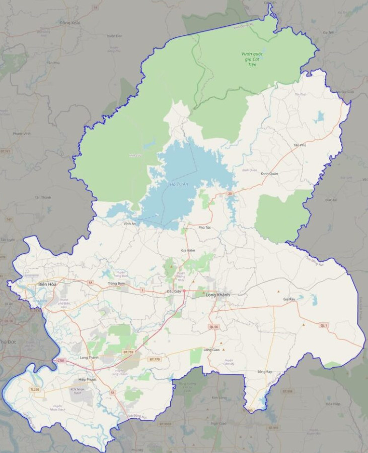Bản đồ Vuaboss hoatdong tỉnh Đồng Nai