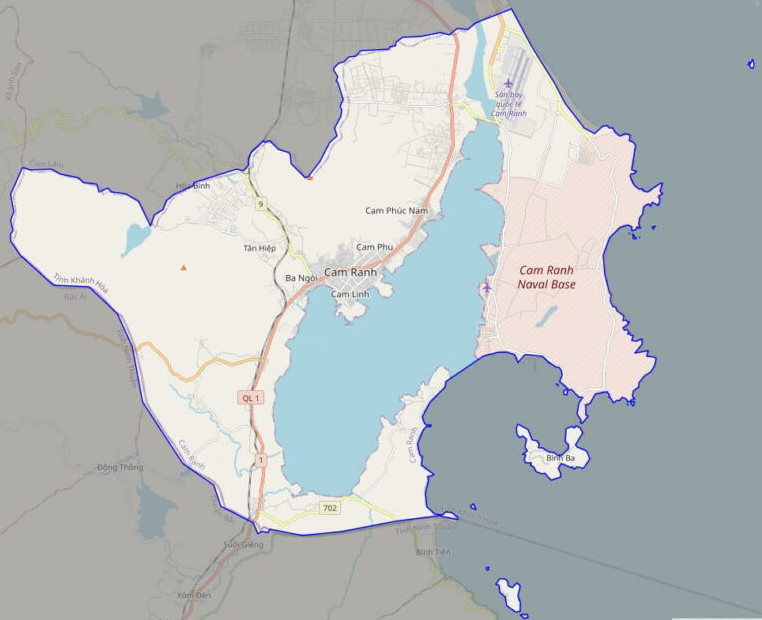 Bản đồ Vuaboss hoatdong Thành phố Cam Ranh