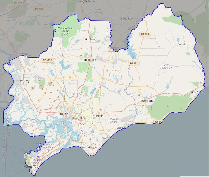 bản đồ Vuaboss hoatdong tỉnh Bà Rịa-Vũng Tàu
