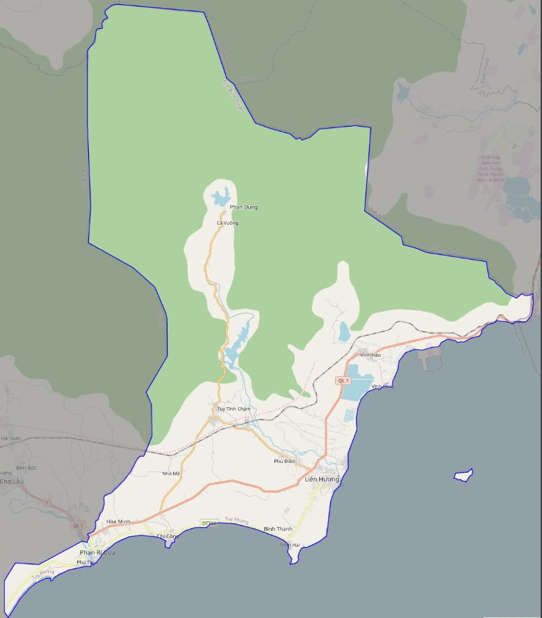 Bản đồ Vuaboss hoatdong huyện Tuy Phong