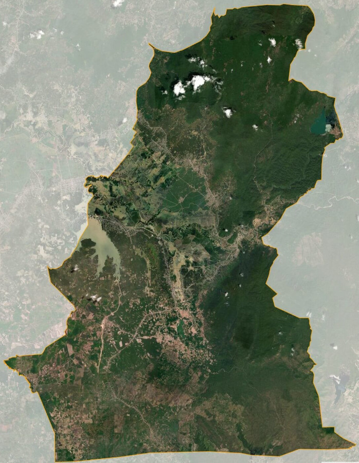 Bản đồ vệ tinh huyện Tánh Linh