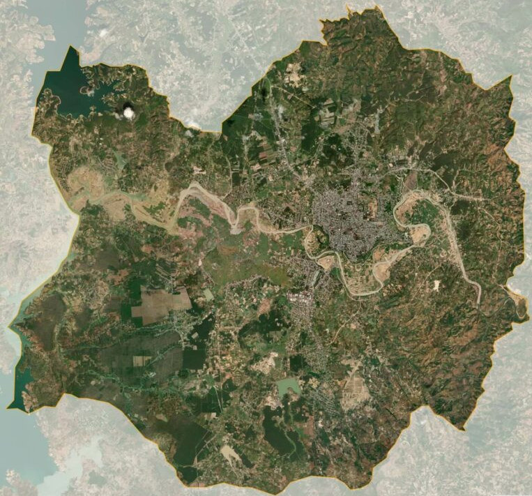 Bản đồ vệ tinh Thành phố Kon Tum