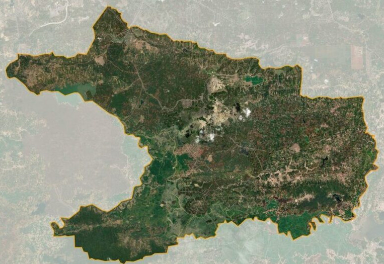 Bản đồ vệ tinh huyện Krông A Na