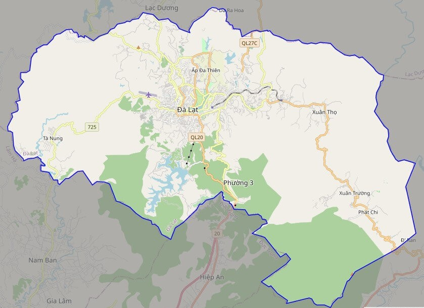 Bản đồ Vuaboss hoatdong Thành phố Đà Lạt