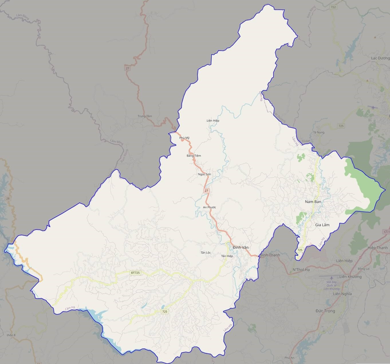 Bản đồ Vuaboss hoatdong huyện Lâm Hà