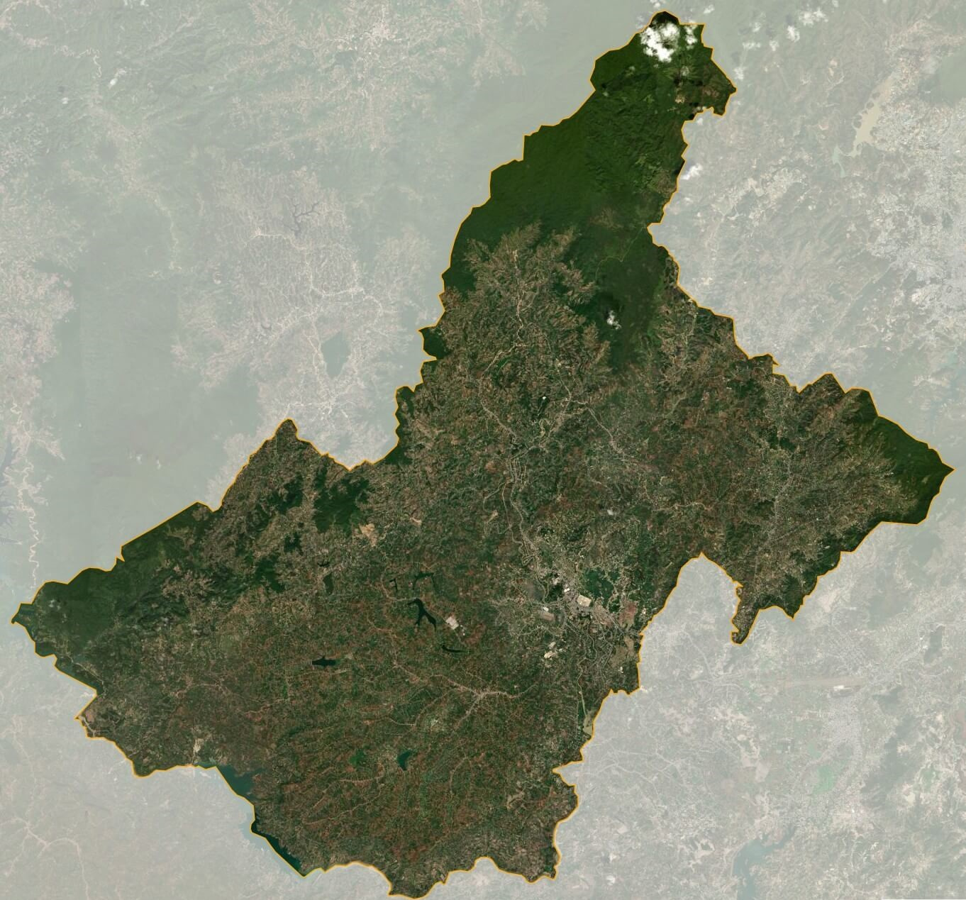 Bản đồ vệ tinh huyện Lâm Hà