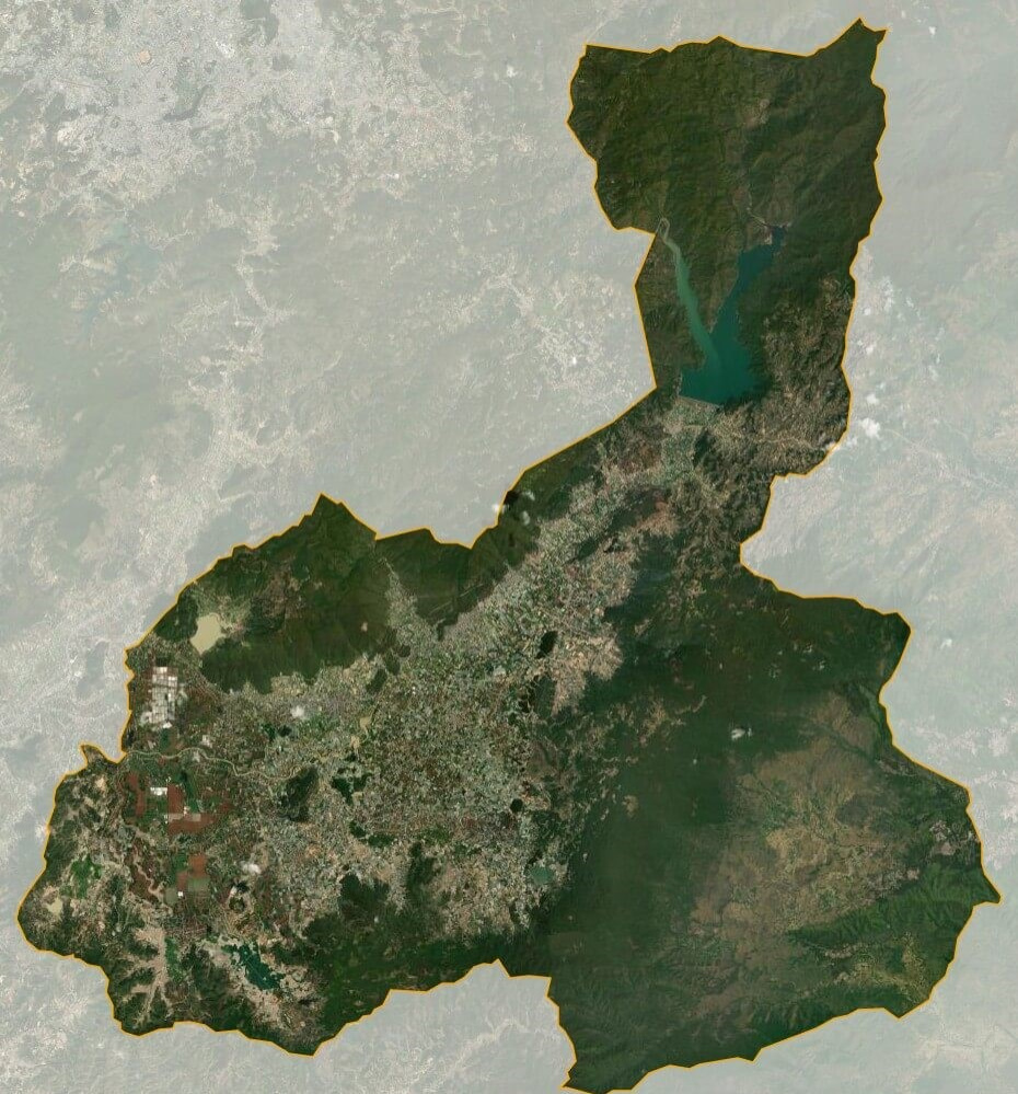 Bản đồ vệ tinh huyện Đơn Dương