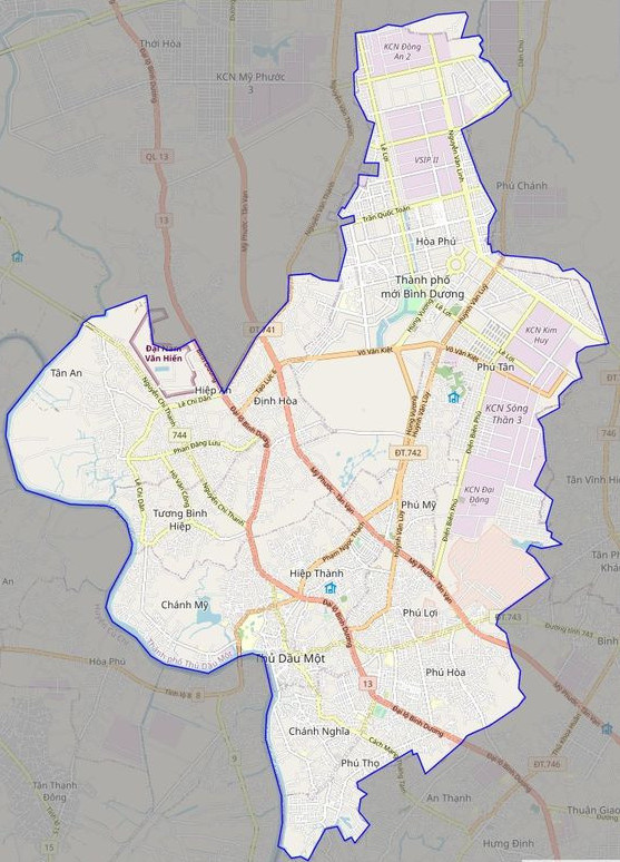 bản đồ Vuaboss hoatdong thành phố Thủ Dầu Một