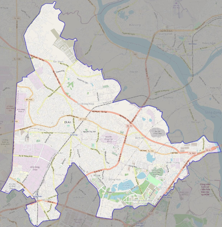 bản đồ Vuaboss hoatdong thành phố Dĩ An