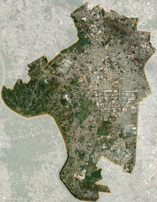 Bản đồ vệ tinh Thành phố Thuận An