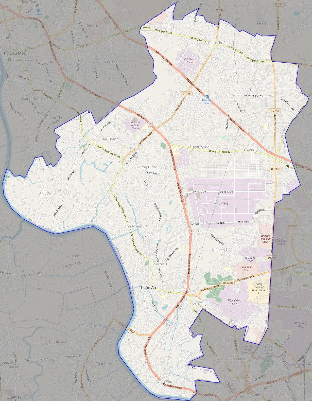 Bản đồ Vuaboss hoatdong Thành Phố Thuận An