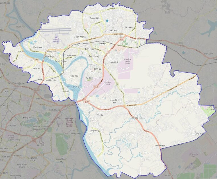 Bản đồ Vuaboss hoatdong Thành phố Biên Hòa