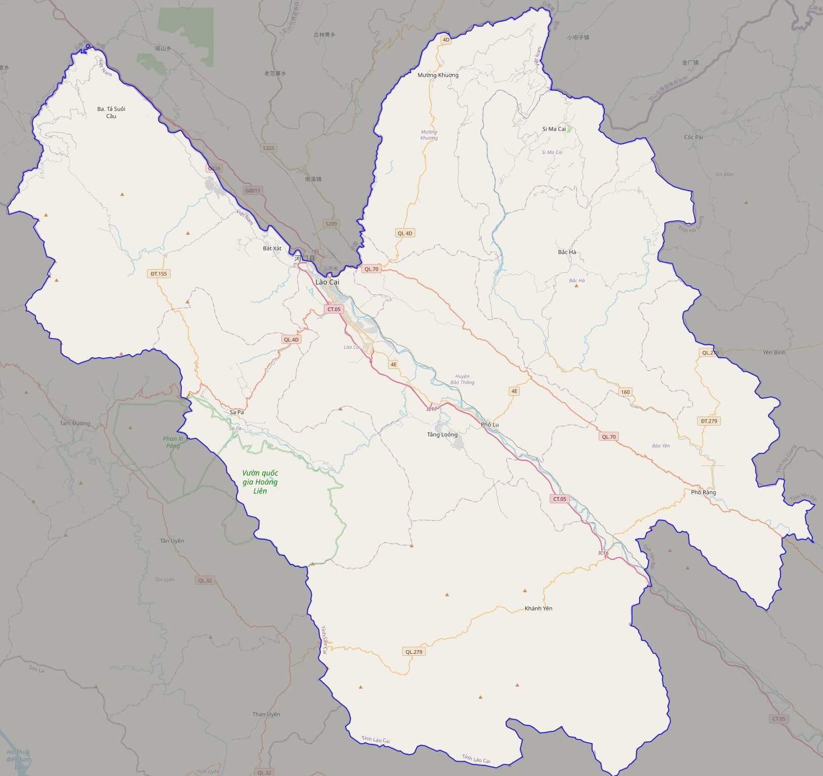 Bản đồ Vuaboss hoatdong tỉnh Lào Cai