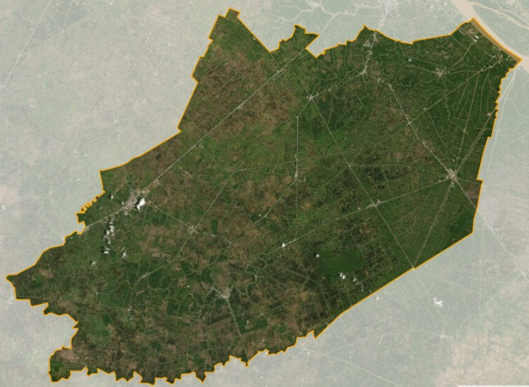 Bản đồ vệ tinh Tỉnh Hậu Giang